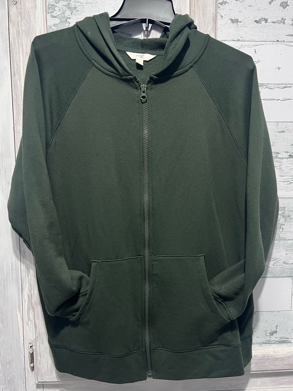 Full-Zip Hooded Jacket - Dark Green